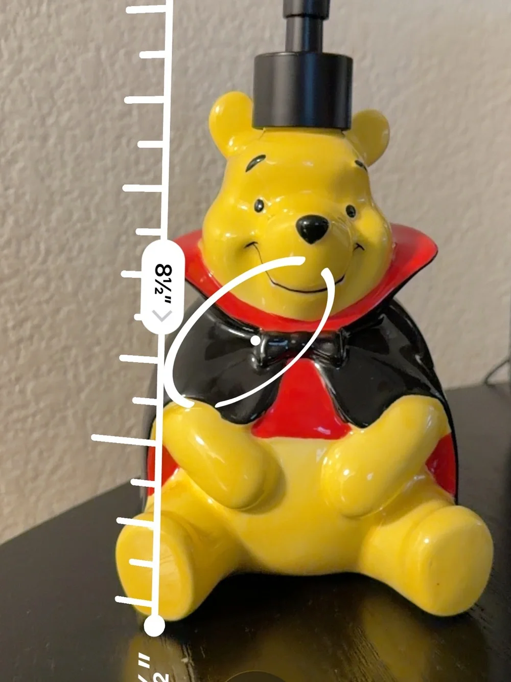 Winnie the Pooh Ceramic Pump Soap Dispenser Halloween